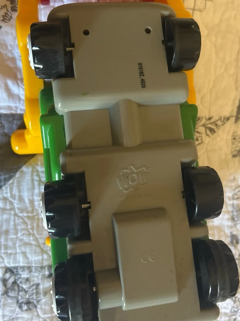 Colorful Scoop Loader Truck Toy - Red, Yellow & Green